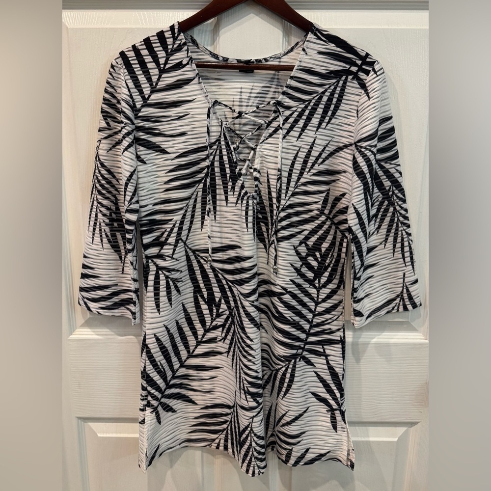 Portocruz Leaf Dress Swimsuit Cover-Up Size S